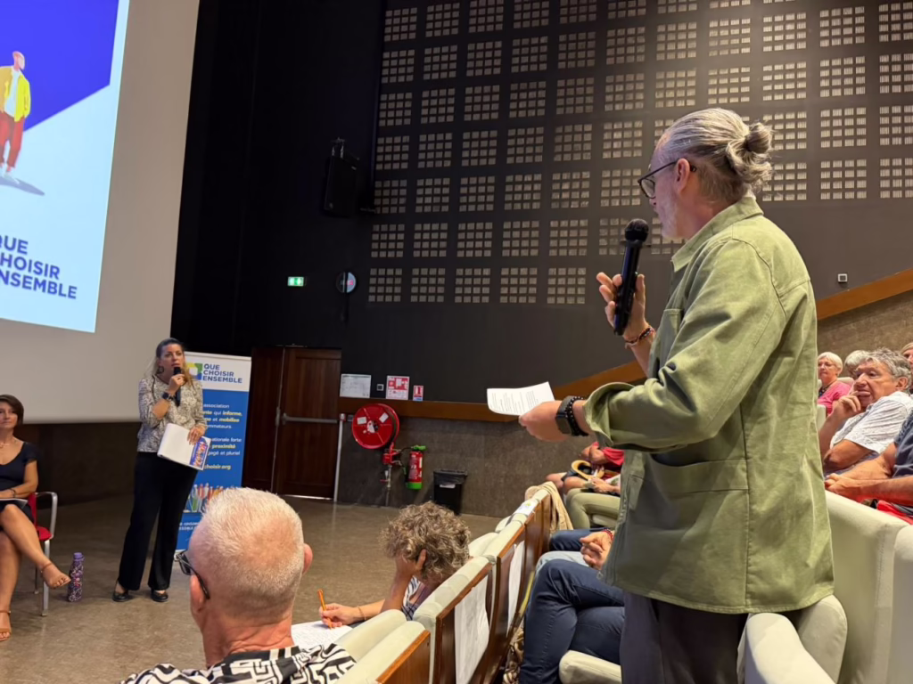 Sébastien Ramora, directeur général de La CleF, lors de la table ronde du Salon des Communes et des Intercommunalités de l'Hérault